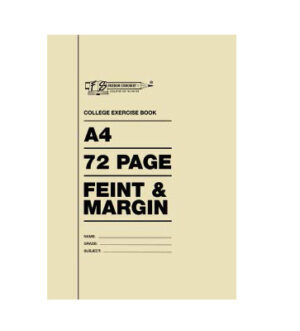 A4 72 Pages Feint and Margin - Freedom Stationery