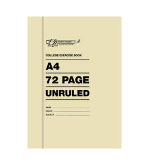 72/A4 Unruled -College Exercise Book