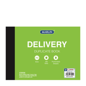 a6 duplicate delivery book
