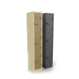 Steel and Metal Locker - 3 Comp