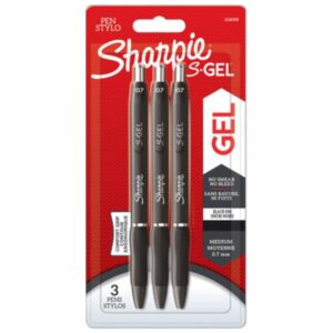 Sharpie S-Gel Gel Pen 0.7mm Black Card 3's