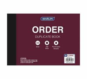 a6 duplicate order book
