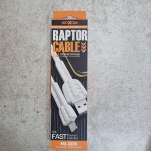 moxom raptor cable - mxcb26 fast charge - iphone