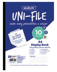 Marlin unifile display book 10 pocket