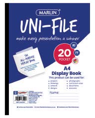 Marlin unifile display book 20 pocket