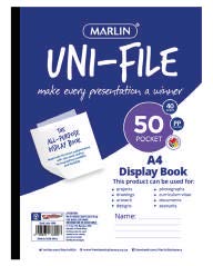 Marlin unifile display book 50 pocket