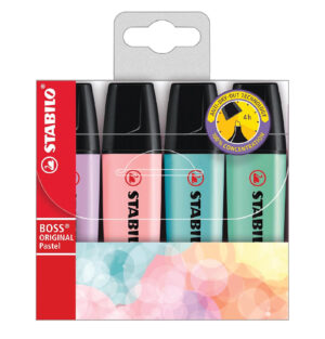Boss Highlighters - 4 Assorted Colours