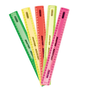 Croxley Rulers - Assorted Neon Colours