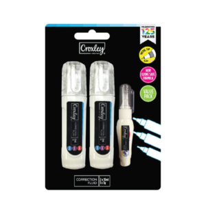 Retractable Correction 2 x 12ml Pen, 1 x 3g pen