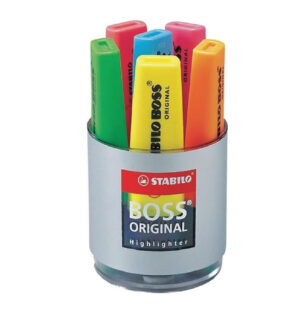 BOSS HIGHLIGHTERS - 8 ASSORTED COLOURS