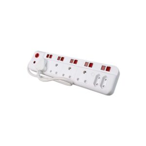 Ellies 6 way switched multiplug with surge protection