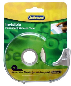 Invisible Tape + Dispenser 18mmx15m -SELLOTAPE